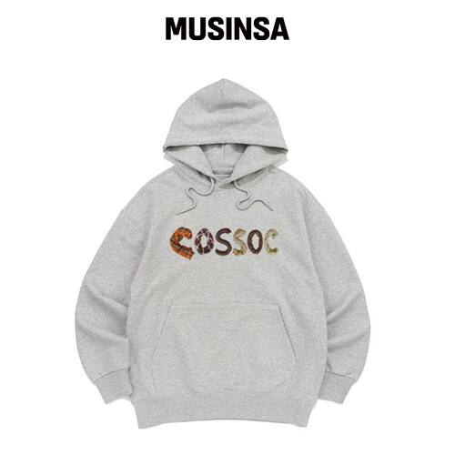 COSO CC 字母连帽T恤 (灰色)韩国官网直邮进口MUSINSA