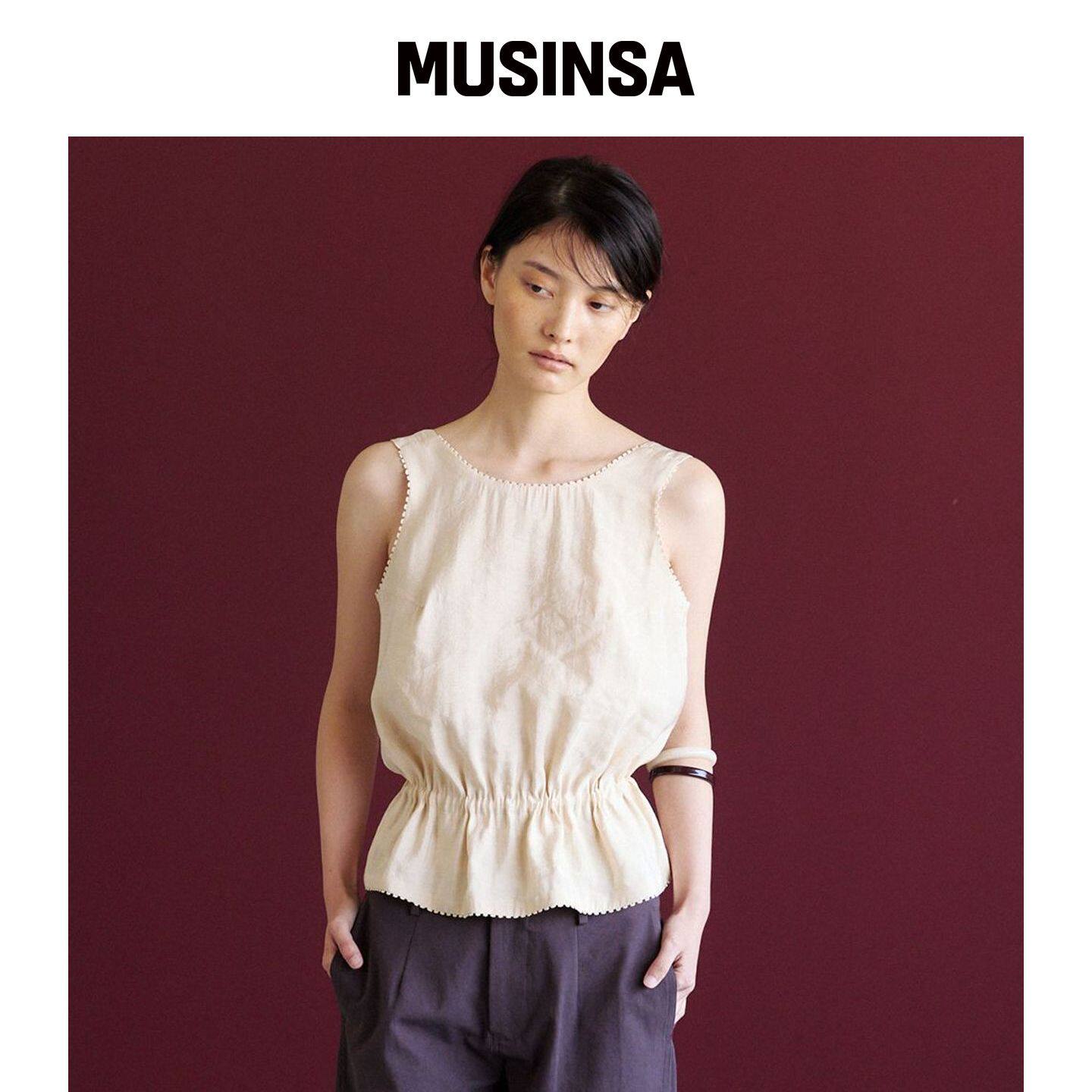 NOEUD 蕾丝饰边衬衫（桃粉色） MUSINSA韩国官网直邮进口