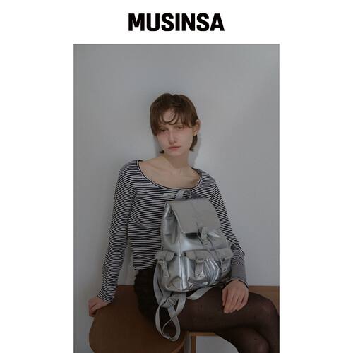 LETERIE LETERIE 口袋背包_银色 MUSINSA韩国直邮官方正品