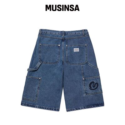 MIMTHEWARDROBE 哈特沃克  bermuda 牛仔裤_靛蓝韩国官网直邮进口