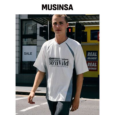 1993STUDIO 速度赛车 立领T恤_白色 MUSINSA韩国直邮官方正品