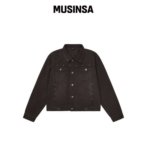 AAKAM Frontier Studded Jacket (Brown) MUSINS韩国官网直邮进口