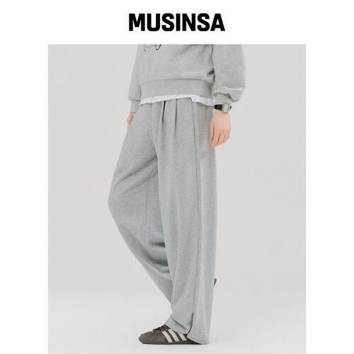 CHASECULT 女款双褶宽松裤-FERG7281B0B MUSINSA韩国官网直邮进口