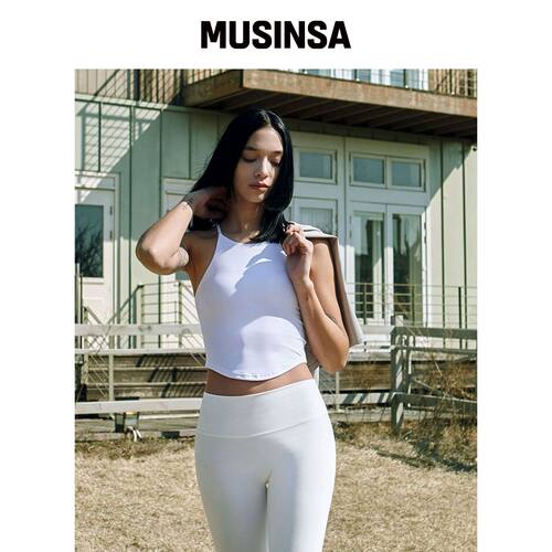 DEVIWEAR 圆领吊带无袖衫 DEVI-TS0047-WHITE MU韩国官网直邮进口