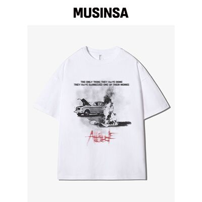 FANSHOW FREEDOM 短袖衬衫 - 白色 MUSINSA韩国直邮官方正品