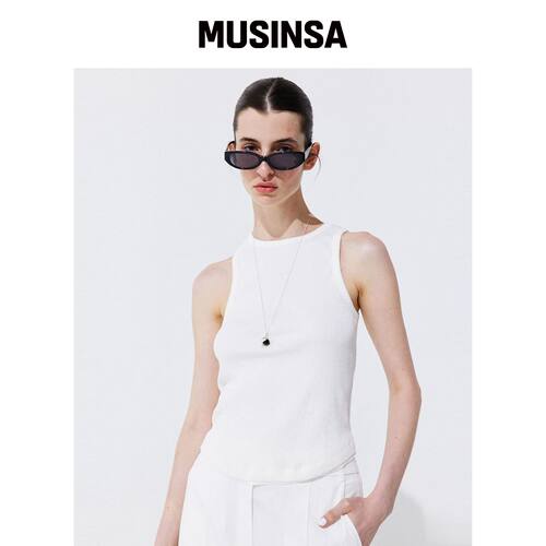 WNDERKAMMER BACK CUTOUT SLEEVELESS_IVORY韩国官网直邮进口