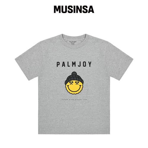 PALMTREE GOLF 泥膜短袖T恤 Palmjoy T-SHIRT 灰韩国官网直邮进口