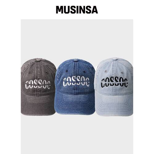 COSO 文本logo水洗牛仔帽（3种颜色） MUSINSA韩国直邮官方正品