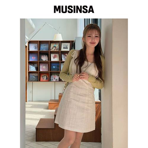 TWEE FLIRTY蕾丝绑带无袖迷你连衣裙 MUSINSA韩国官网直邮进口