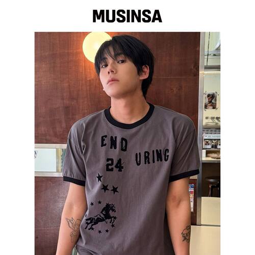 UNTITLED SEOUL 耐磨制服短款短袖茶色 MUSINSA韩国官网直邮进口