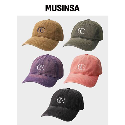 COSO 符号logo牛仔水洗棒球帽 (5种颜色)韩国官网直邮进口MUSINSA