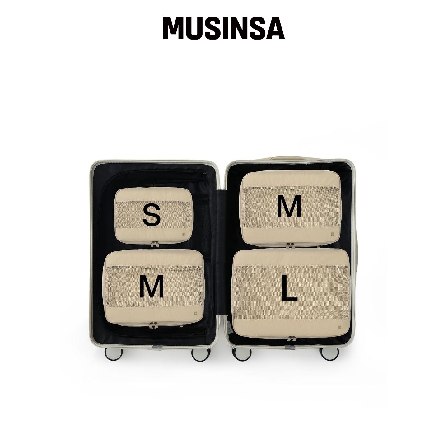BRANDEN 旅行压缩化妆包轻便 S+M+M+L MUSINSA韩国直邮官方正品图片