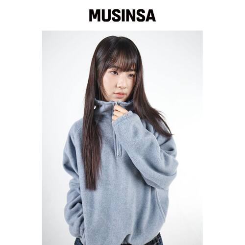 MUWM 双面摇粒绒风衣 Double Fleece Anorak (蓝韩国官网直邮进口