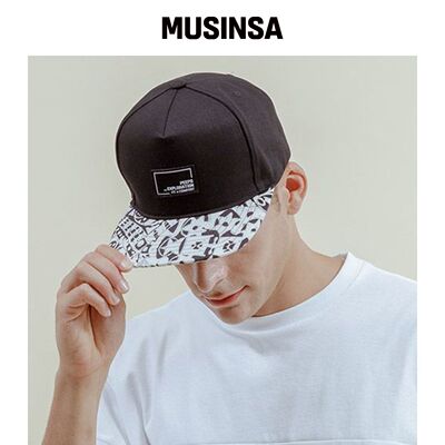 PEEPS neo crazy pattern snapback(黑灰色)韩国官网直邮进口