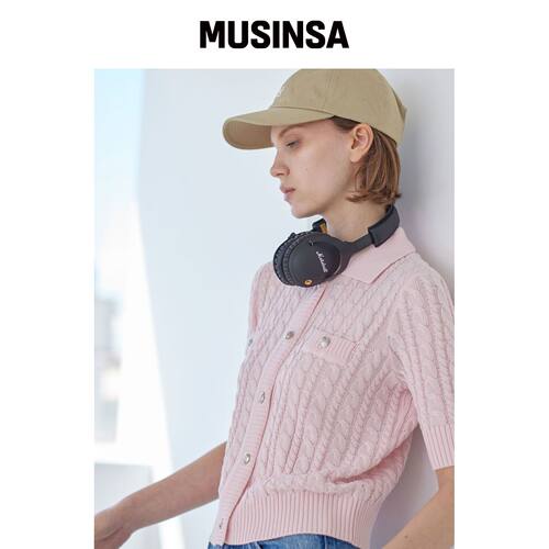 AYIHOLIC CASHMERE 线缆相机短款开衫 MUSINSA韩国直邮官方正品