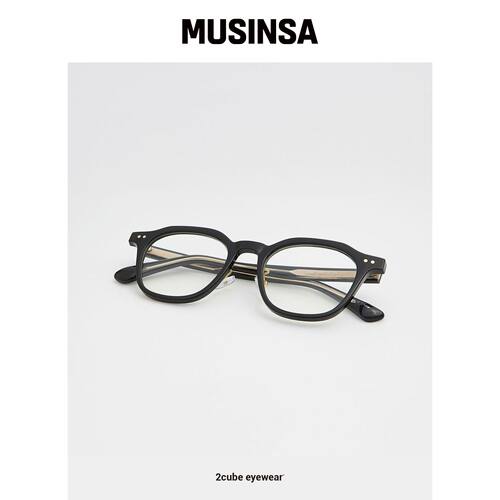 2CUBE 2DOT SQUARE EYEWEAR（黑色）韩国官网直邮进口