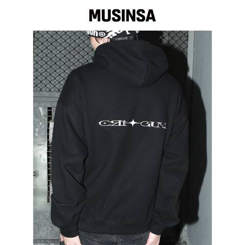 CRIGUN ESSENTIAL HOODIE 黑色韩国官网直邮进口MUSINSA