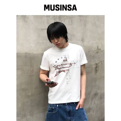 KICHUL Star Supply T恤（白色） MUSINSA韩国直邮官方正品