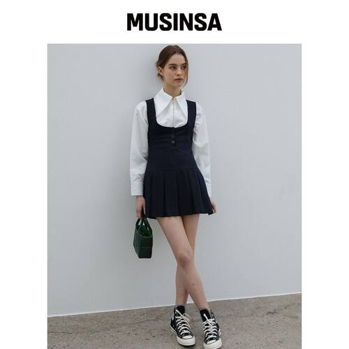 HYBERNAT 抓绒裙子Slim马甲连衣裙 MUSINSA韩国直邮官方正品