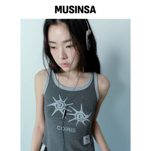 COIRIS LAPION 拼色短款无袖上衣 (2色) MUSINSA韩国直邮官方正品