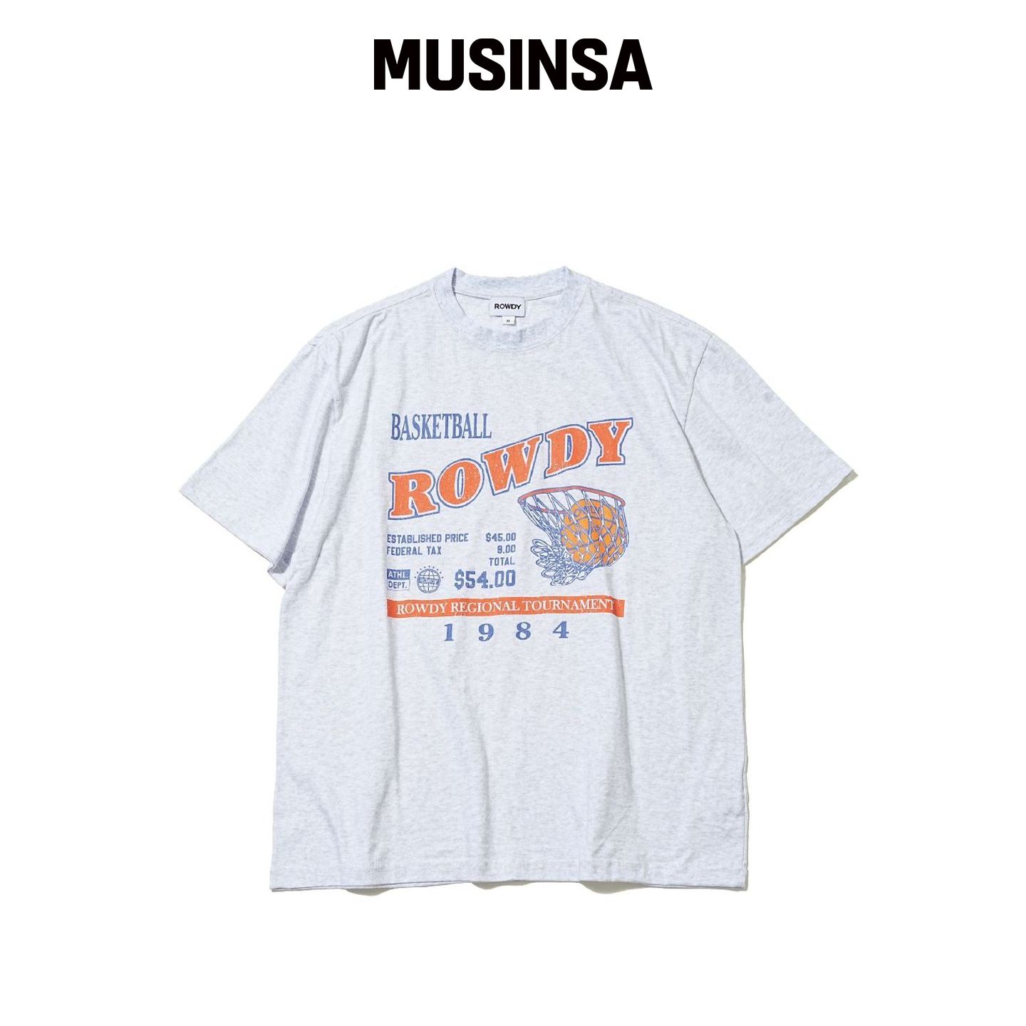 ROWDY 篮球联赛T恤休闲宽松短袖MUSINSA韩国官网直邮进口