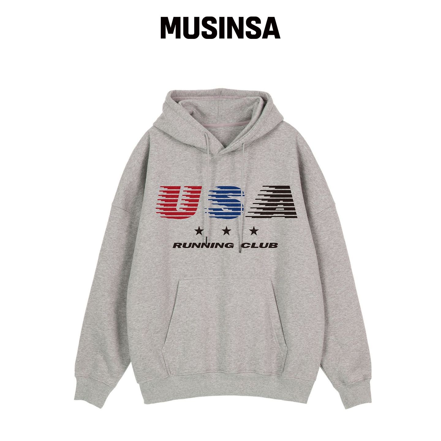 BY.L USA 跑步服饰 连帽卫衣 泥膜 MUSINSA韩国官网直邮进口