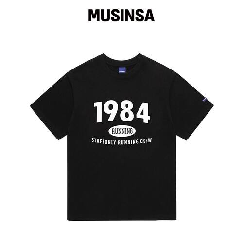 STAFFONLY 1984 TEE (黑色) MUSINSA韩国官网直邮进口