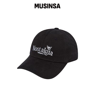 BUBBLPIECE NOSTALGIA 棒球帽_黑色 MUSINSA韩国官网直邮进口