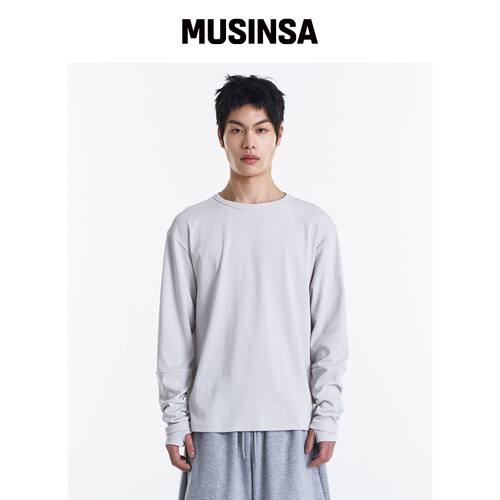 KICHUL Loop Overlayer 长袖 (浅灰色) MUSINSA韩国直邮官方正品