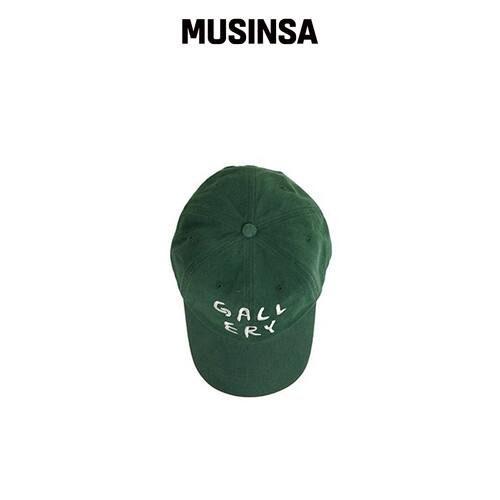 1011 GALLERY 画廊logo球帽_绿色韩国官网直邮进口MUSINSA