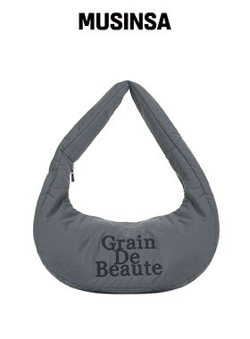 GRAIN DE BEAUTE BORSA HOBO M [炭灰色]韩国官网直邮进口