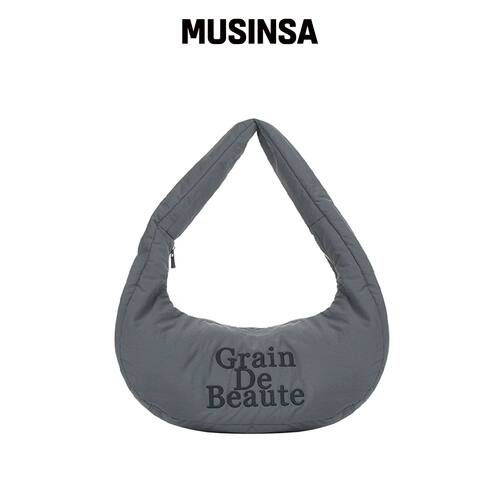 GRAIN DE BEAUTE BORSA HOBO M [炭灰色]韩国官网直邮进口MUSINSA