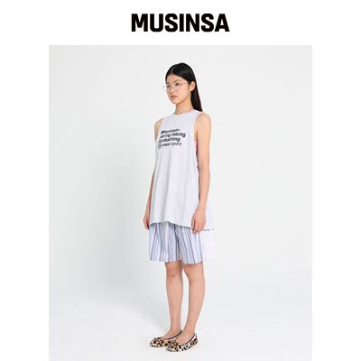 s/e/o EXPLORER SLIT SLEEVELESS_WHITE MUSINSA韩国官网直邮进口