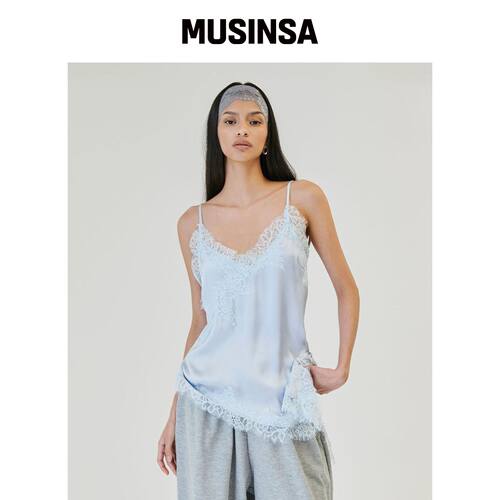 PROJECT WAVE Cilly Satin Top [SORA] MUSINSA韩国官网直邮进口