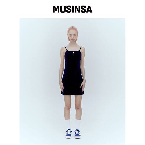 REST&RECREATION TERRY MINI DRESS_NAVY韩国官网直邮进口