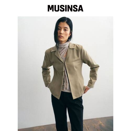 THE LILLE Poise 衬衫夹克_米色 MUSINSA韩国官网直邮进口