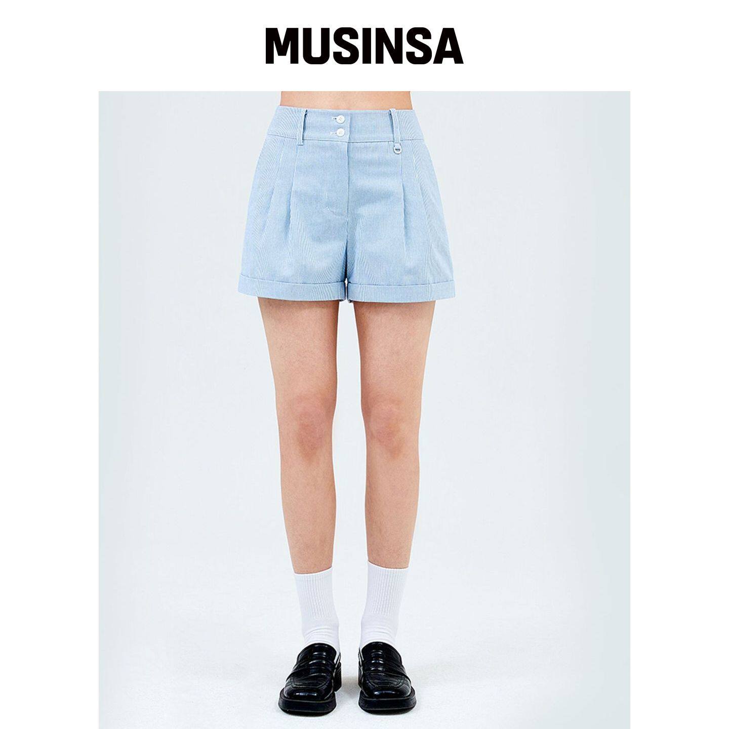 CLOVE [23SS clove] 条纹短裤（蓝色） MUSINSA韩国官网直邮进口