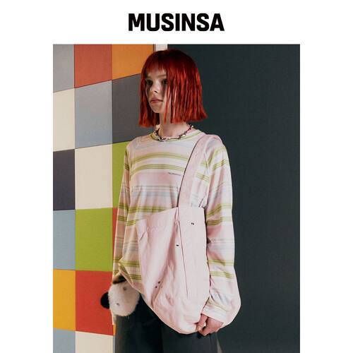 THEMUSEUMVISITOR FASHION LOVERS 铆眼单肩包（韩国官网直邮进口