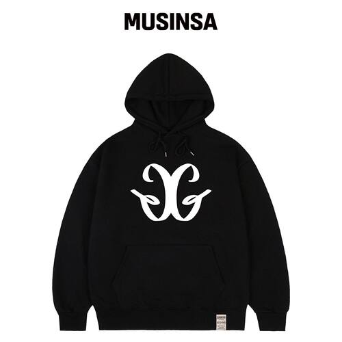 GRAVER G LOGO 连帽卫衣_黑色 MUSINSA韩国直邮官方正品