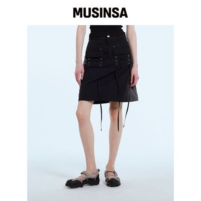 LARTIGENT L11 镂空尼龙裙（黑色） MUSINSA韩国直邮官方正品