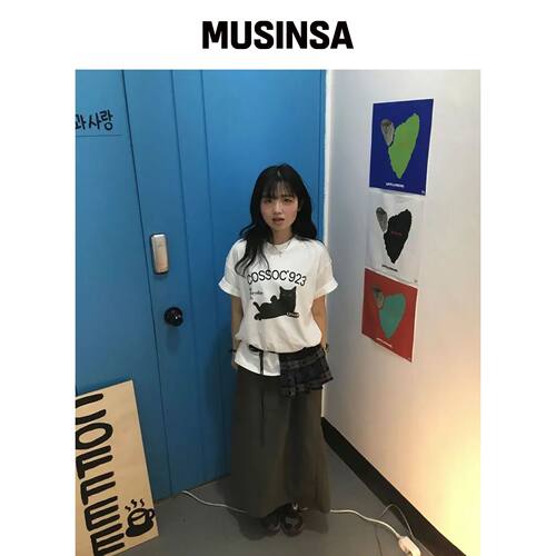 COSO COSSOC 923猫咪半袖T恤（白色）韩国官网直邮进口MUSINSA
