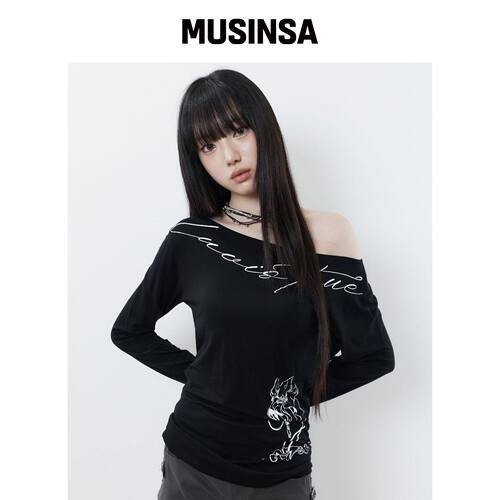 LUVISTRUE RL WING 长袖衬衫（黑色） MUSINSA韩国官网直邮进口