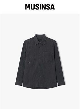 LIBERCLASSY [26SS] LMS31701 泥膜长款褶皱口袋韩国官网直邮进口