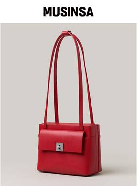 MONDE MONDE Classic 方形包 FLAP RED MUSINSA韩国直邮官方正品