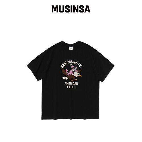BERNI BERNI AMERICAN EAGLE TEE (BLACK) MUSIN韩国官网直邮进口
