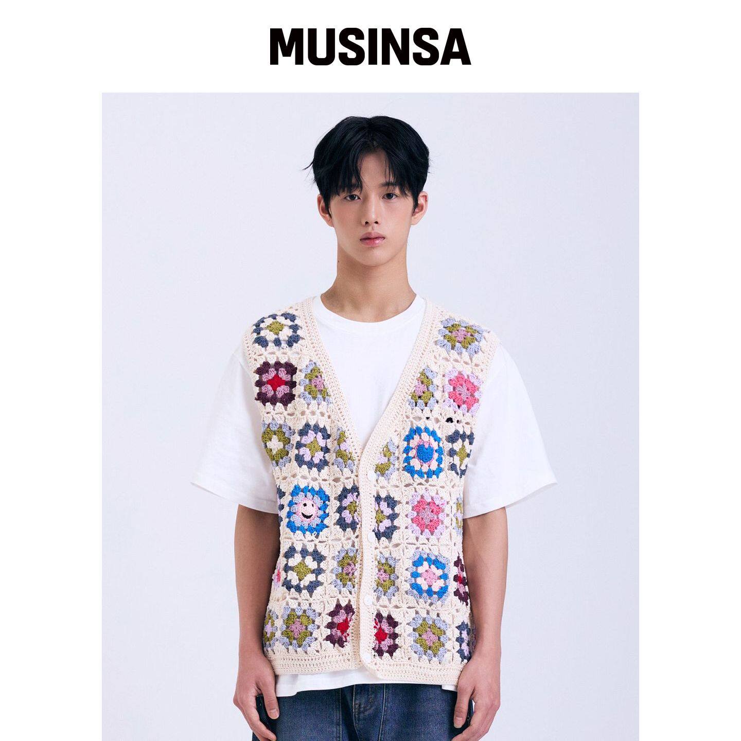 MISTER CHILD 笑脸爱心钩针马甲(多色) MUSINS韩国官网直邮进口