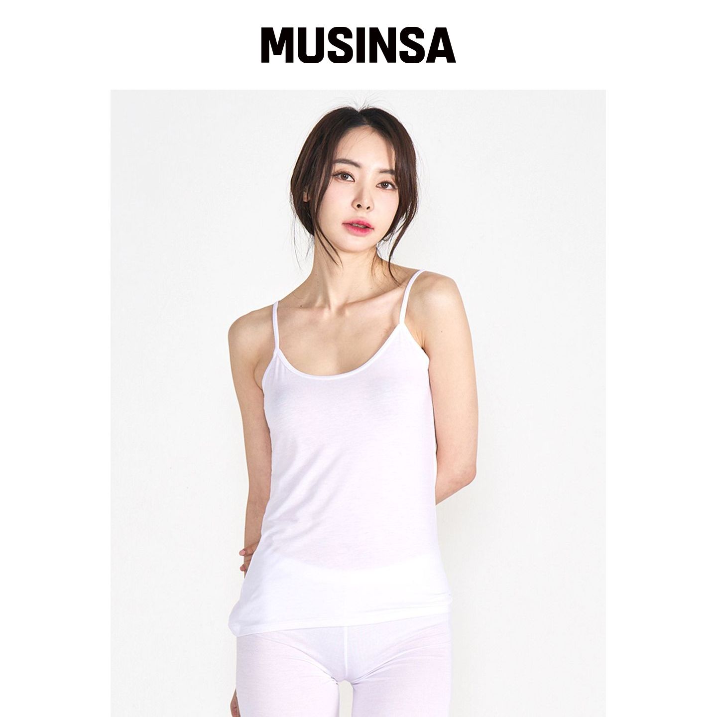 AONE [2pack] 女士天丝柔软吊带跑步服饰 MUSINS韩国官网直邮进口
