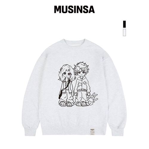 GRAVER [UNISEX]GIRL&BOY 运动衬衫_2色 MUSINSA韩国官网直邮进口