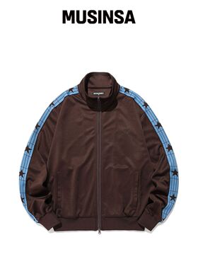 ISTKUNST IK TRACK JERSEY JACKET_BROWN(IK2FSM韩国官网直邮进口