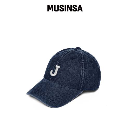 VERUTUM INEE 字母牛仔棒球帽 中等牛仔 MUSINSA韩国官网直邮进口